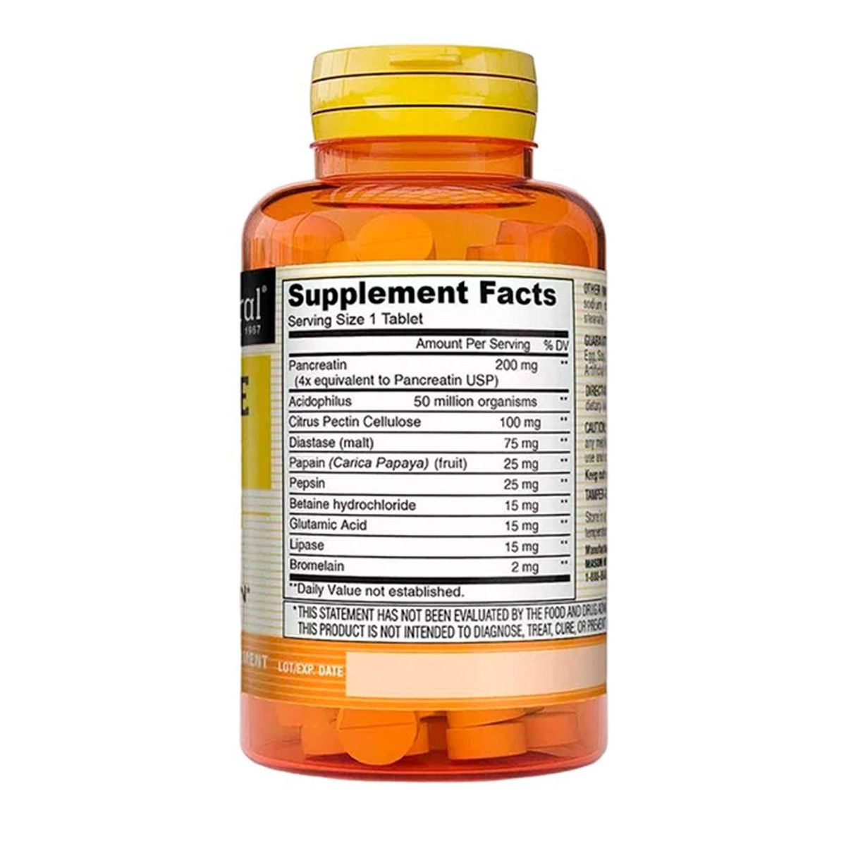 MASON NATURAL - Enzimas digestivas Mason 90 tabletas