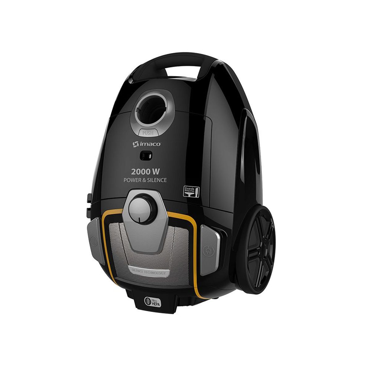 IMACO - Aspiradora de Tanque Power Silence 3 Litros Negro Imaco IA2000