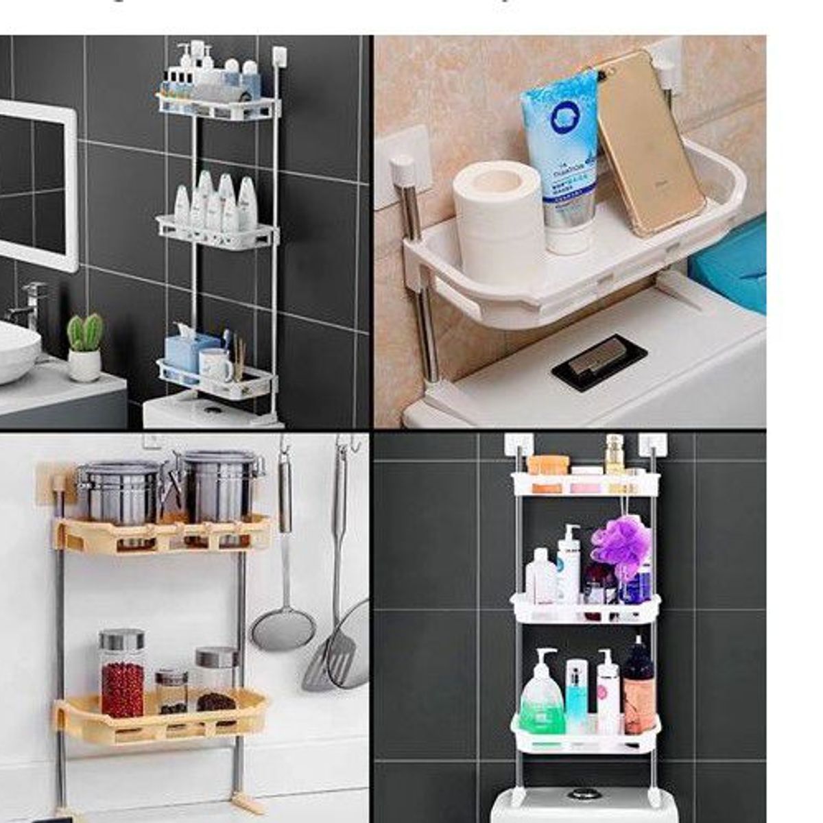 GENERICO - Organizador de baño 3 niveles kawaii tendencia