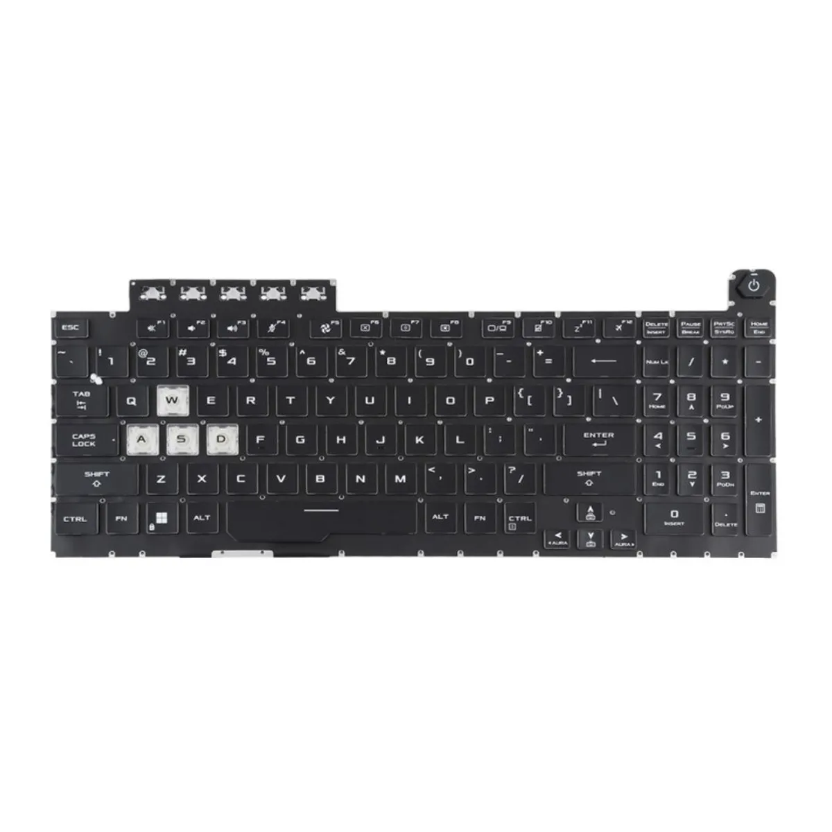 GENERICO - Teclado para Laptop ASUS ROG STRICK GL703.  GL703UV.  GL703VD.