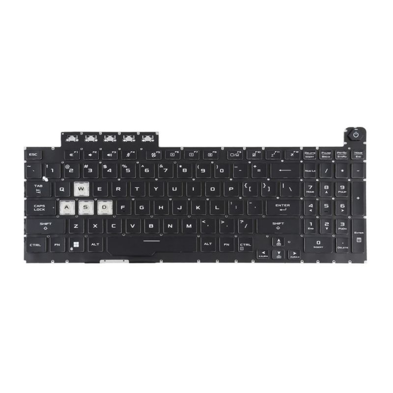 GENERICO - Teclado para Laptop ASUS ROG STRICK GL703.  GL703UV.  GL703VD.
