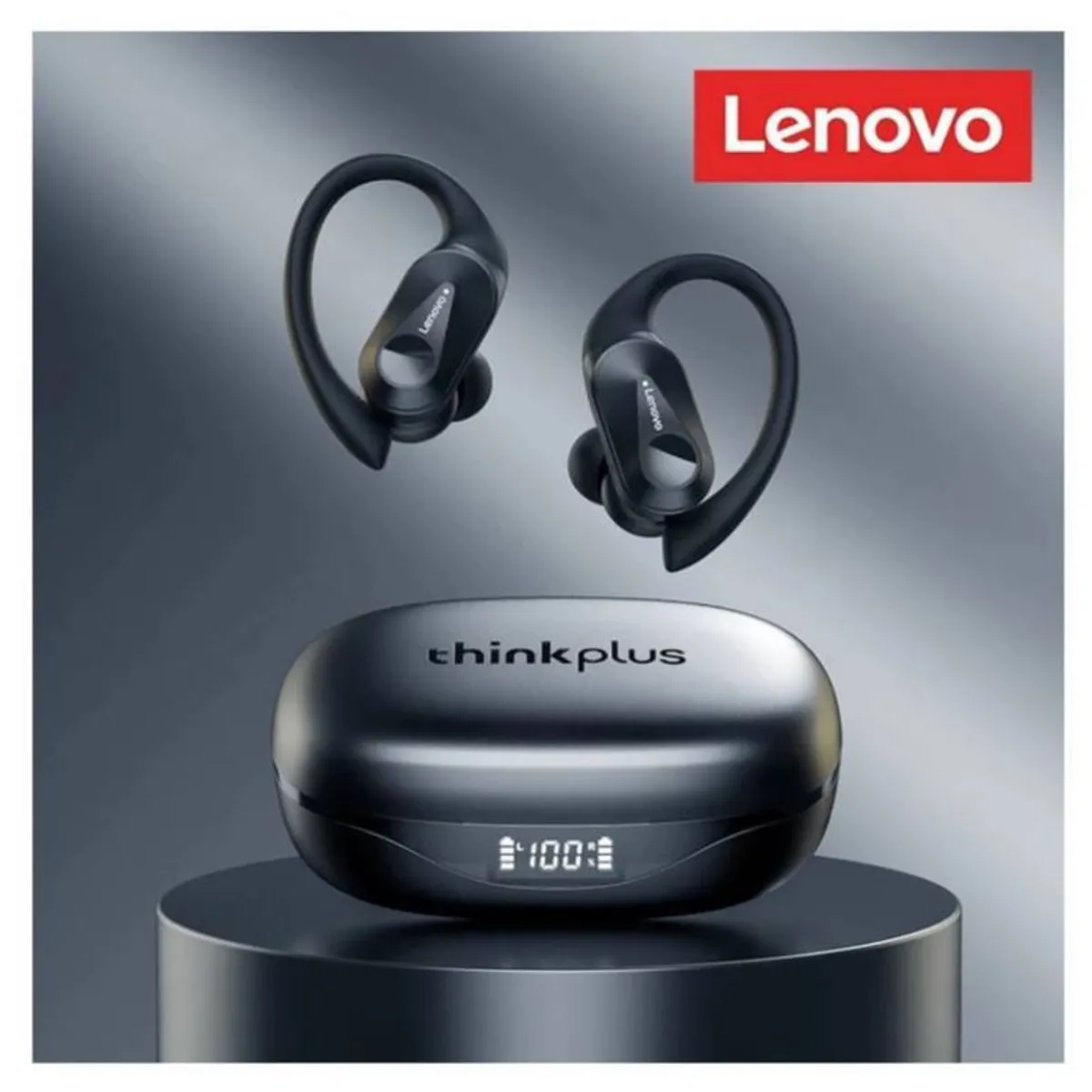 LENOVO - Audifono Bluetooth Lenovo LP75 Sports Wireless 5.3 - Negro
