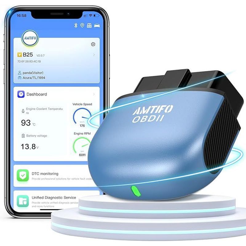GENERICO - Escáner OBD2 Lector de código Bluetooth Inteligente AI Auto Connect