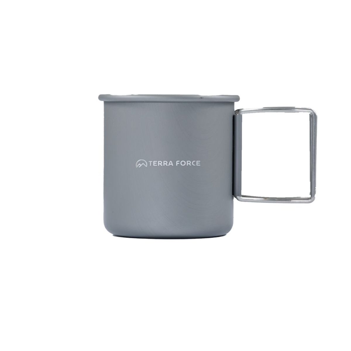 Taza Aluminio Camping 300ml Gris, marca TERRA FORCE - Foto Principal