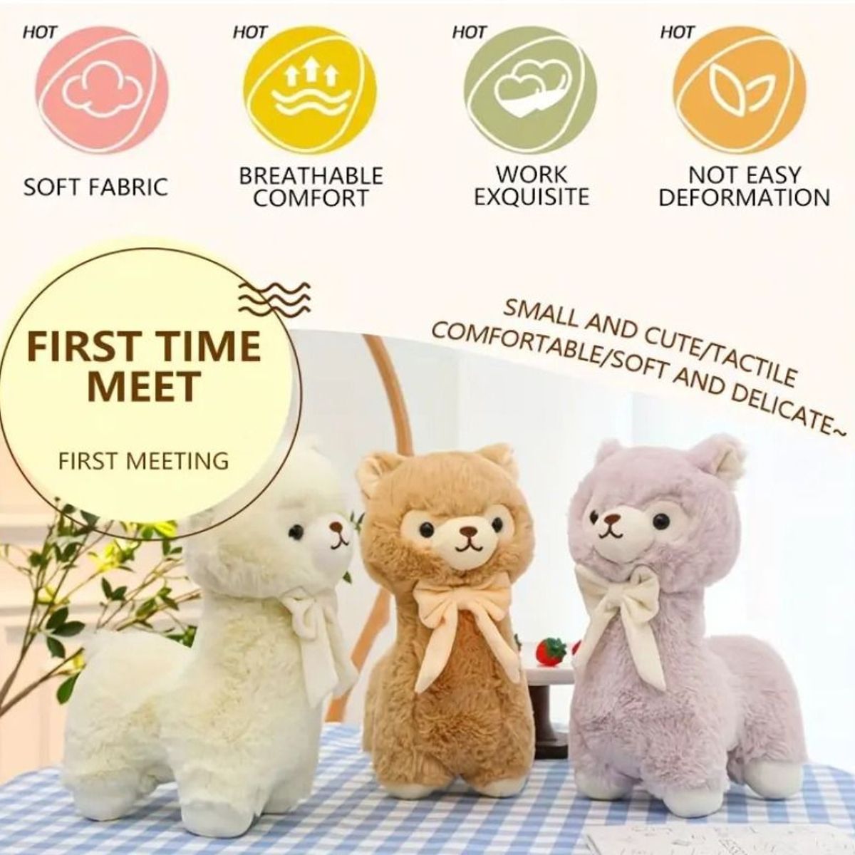 UNIVERSAL - Peluche Almohada Alpaca de 53 cm