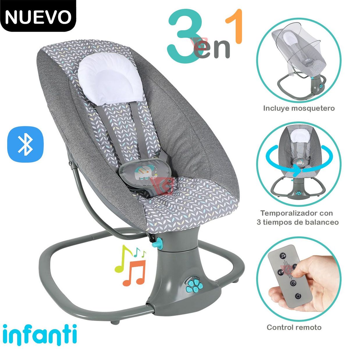 INFANTI - Silla Nido 3 en 1 DELUXE 08103