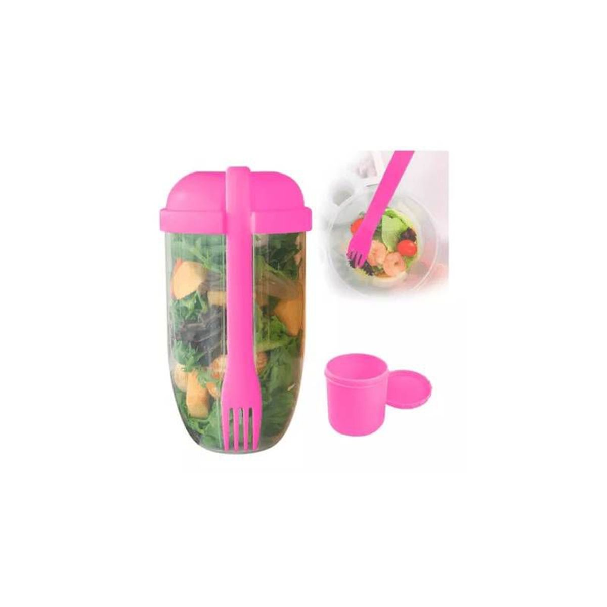 GENERICO - Vaso para Ensalada con  aderezo rosado