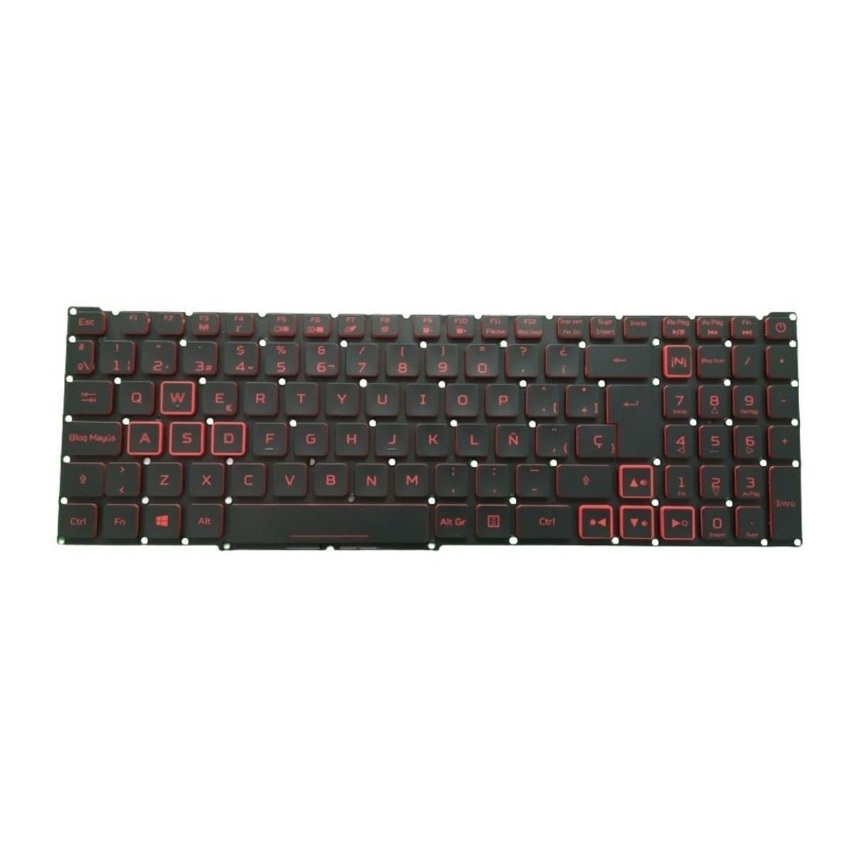 GENERICO - Teclado para Laptop ACER. NITRO 5 AN515-54-58MY,  Iluminado