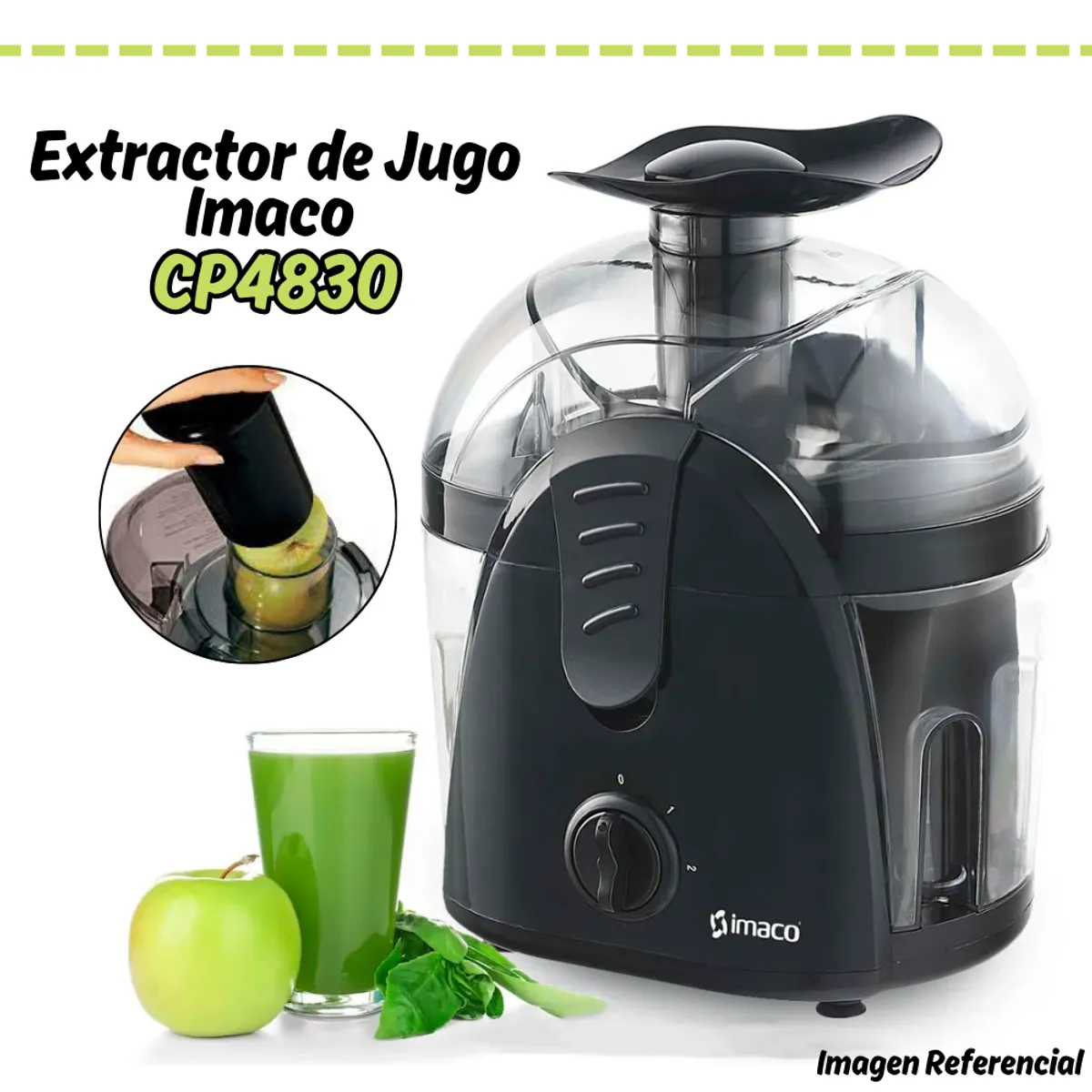 IMACO - Extractor de Jugos Imaco 300 watts CP4830