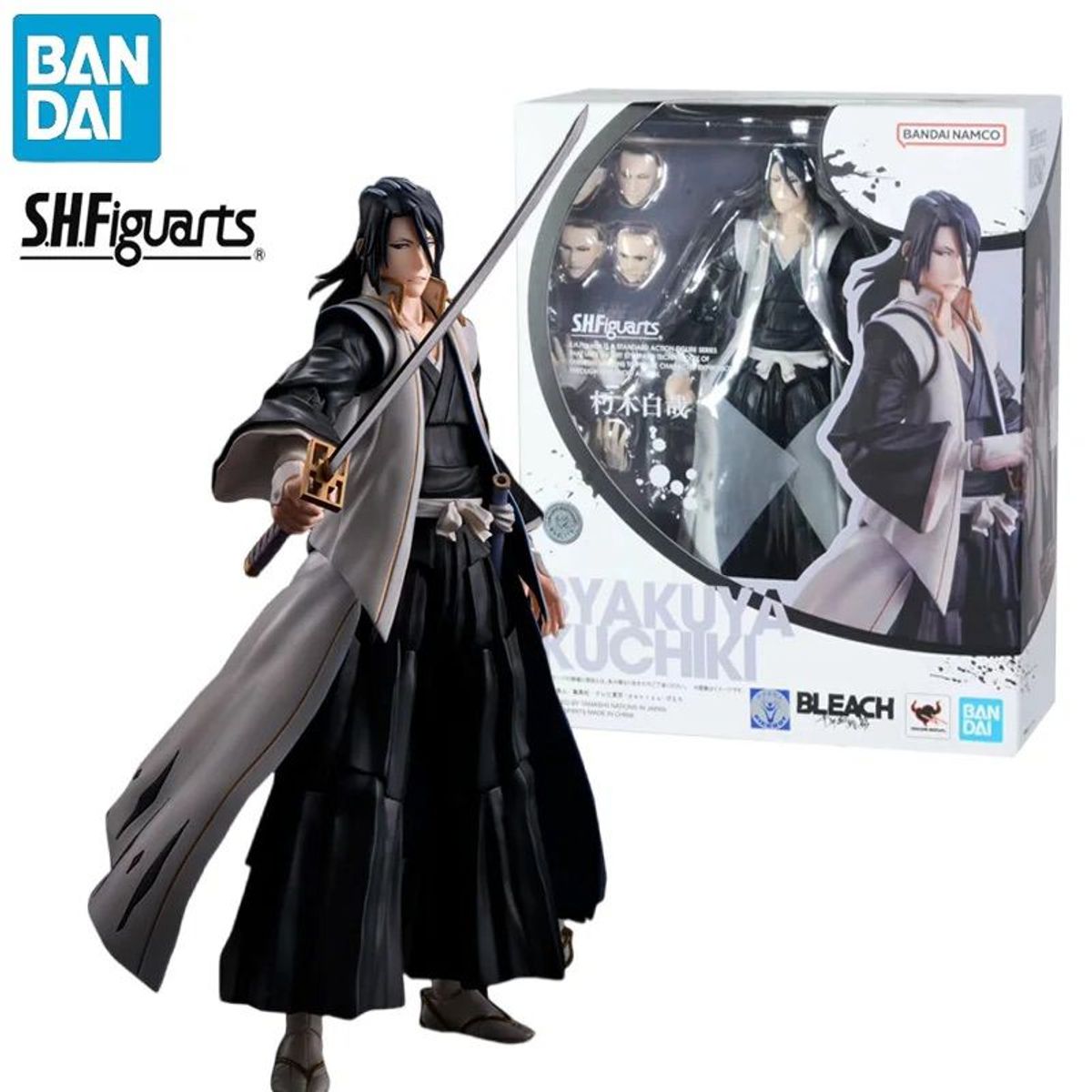 BANDAI - Figura de Accion Bleach SH Figuarts Byakuya Kuchiki