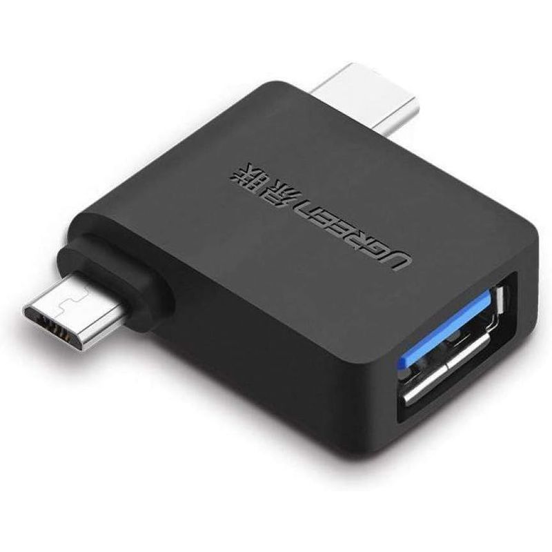 UGREEN - Adaptador OTG 2 en 1 UGREEN 30453 Tipo C y Micro USB