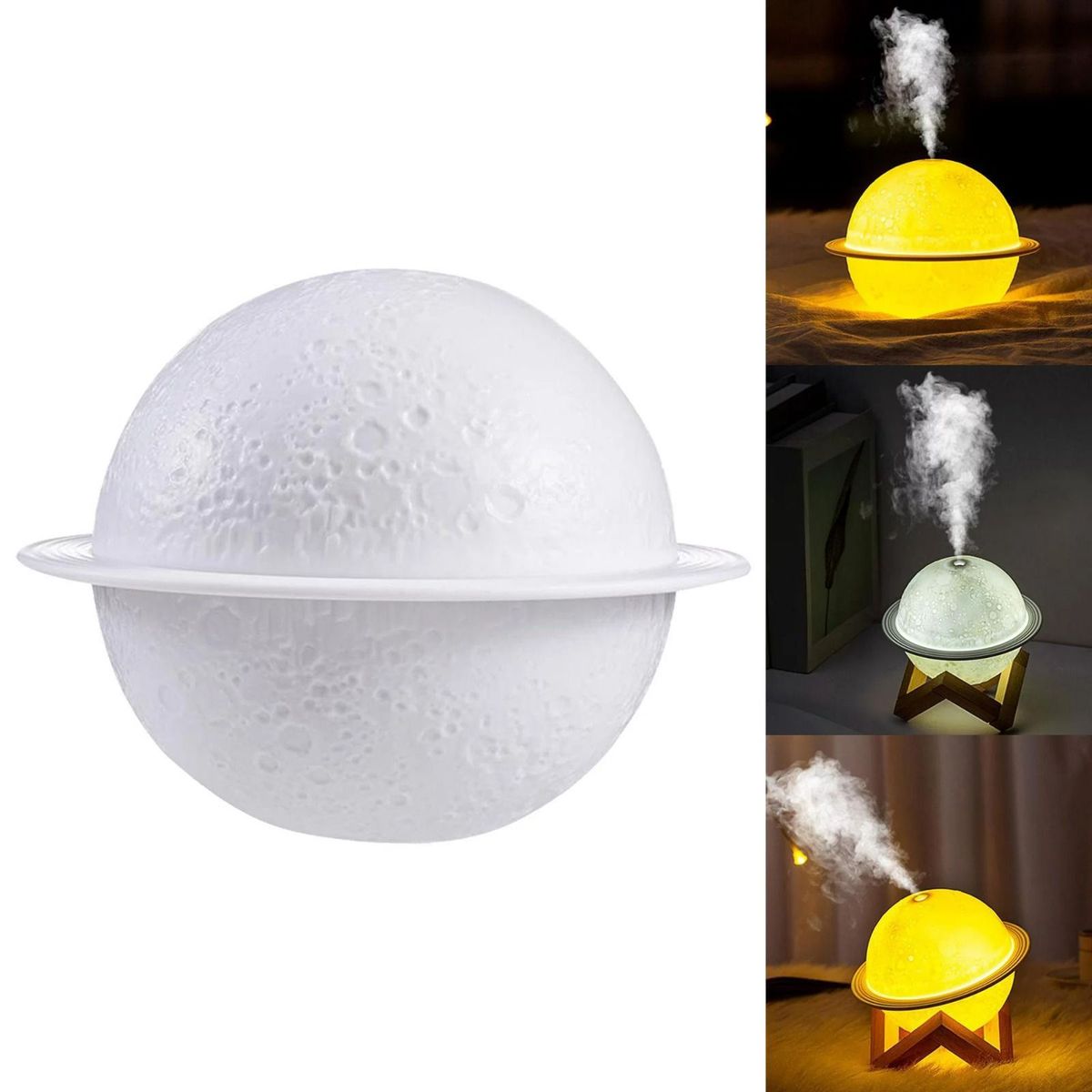 OEM - Humidificador de Aceites Esenciales Difusor en Forma de Planeta LED