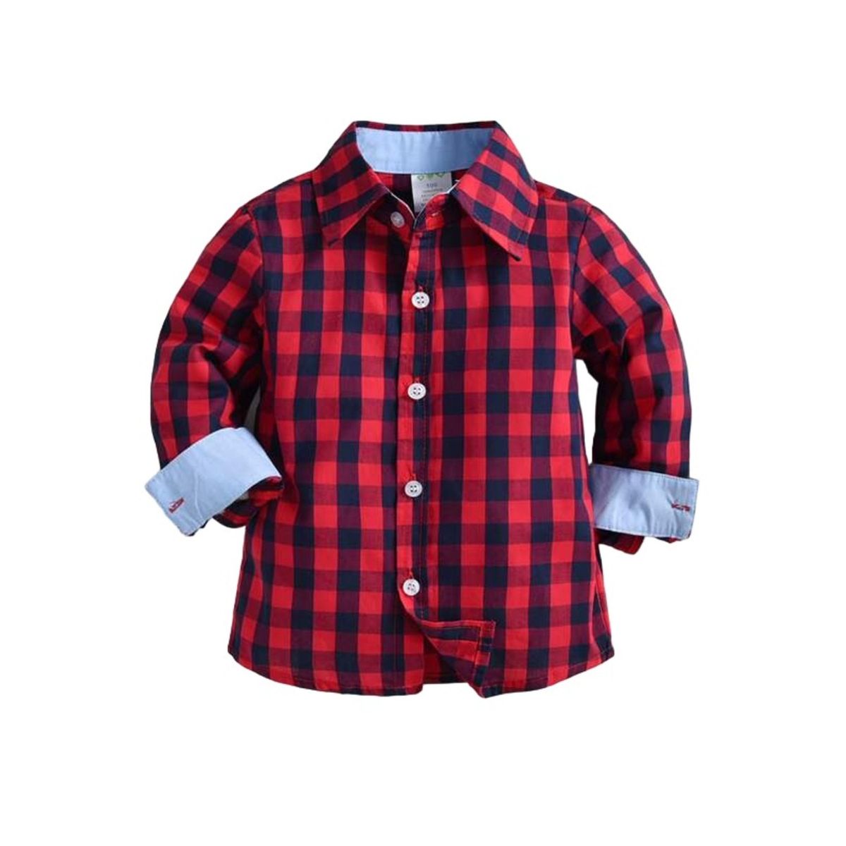 GENERICO - Camisa de cuadros Rojo