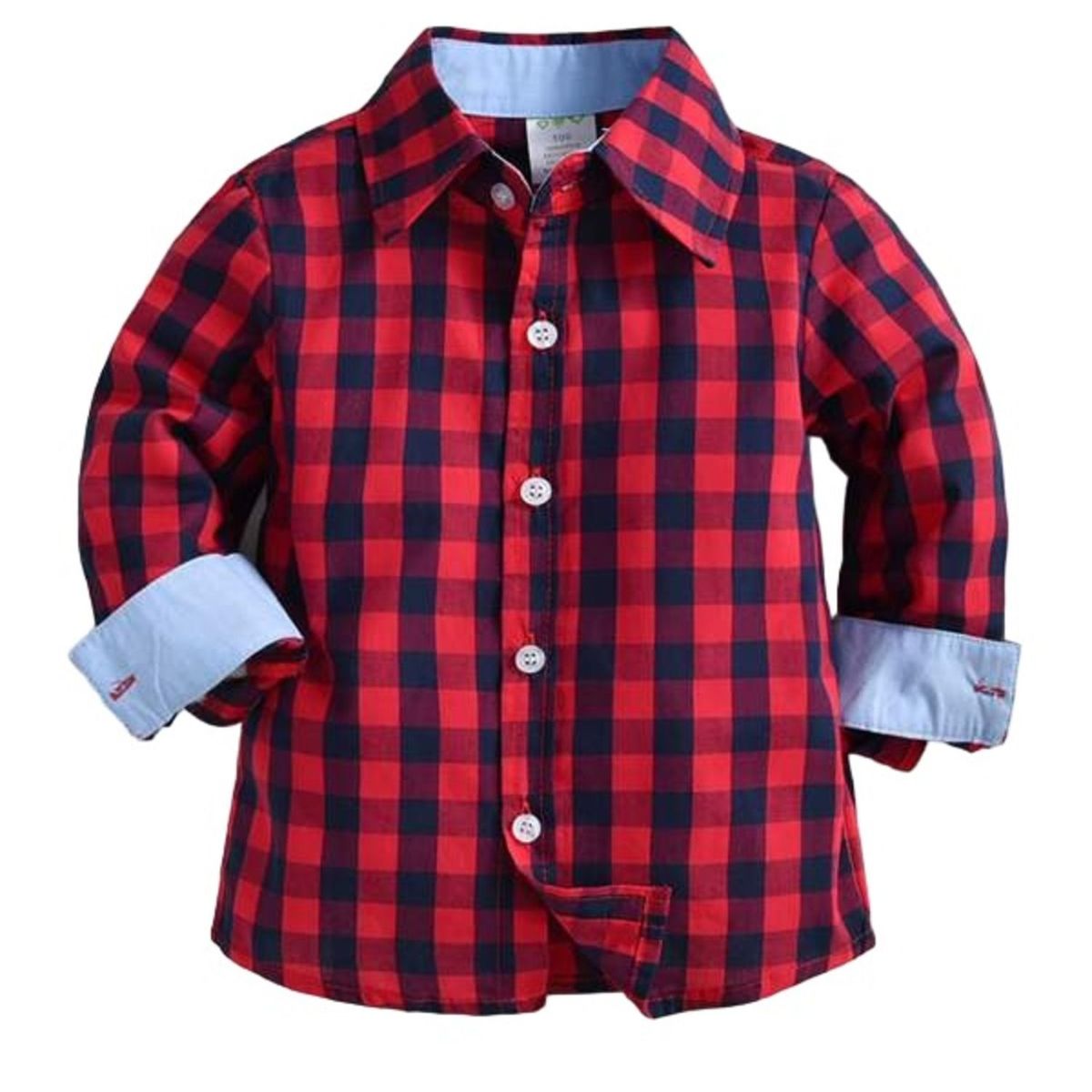 GENERICO - Camisa de cuadros Rojo