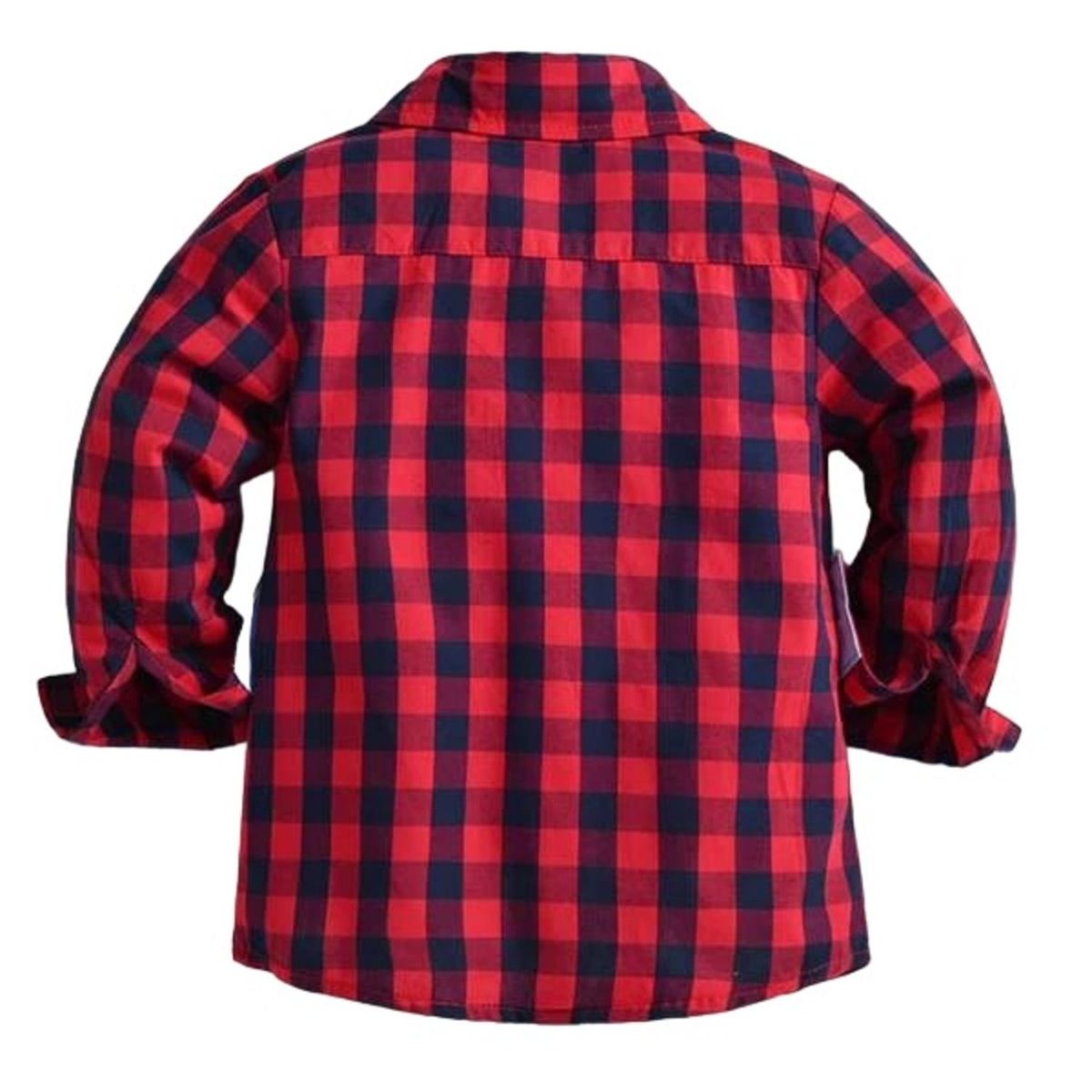 GENERICO - Camisa de cuadros Rojo