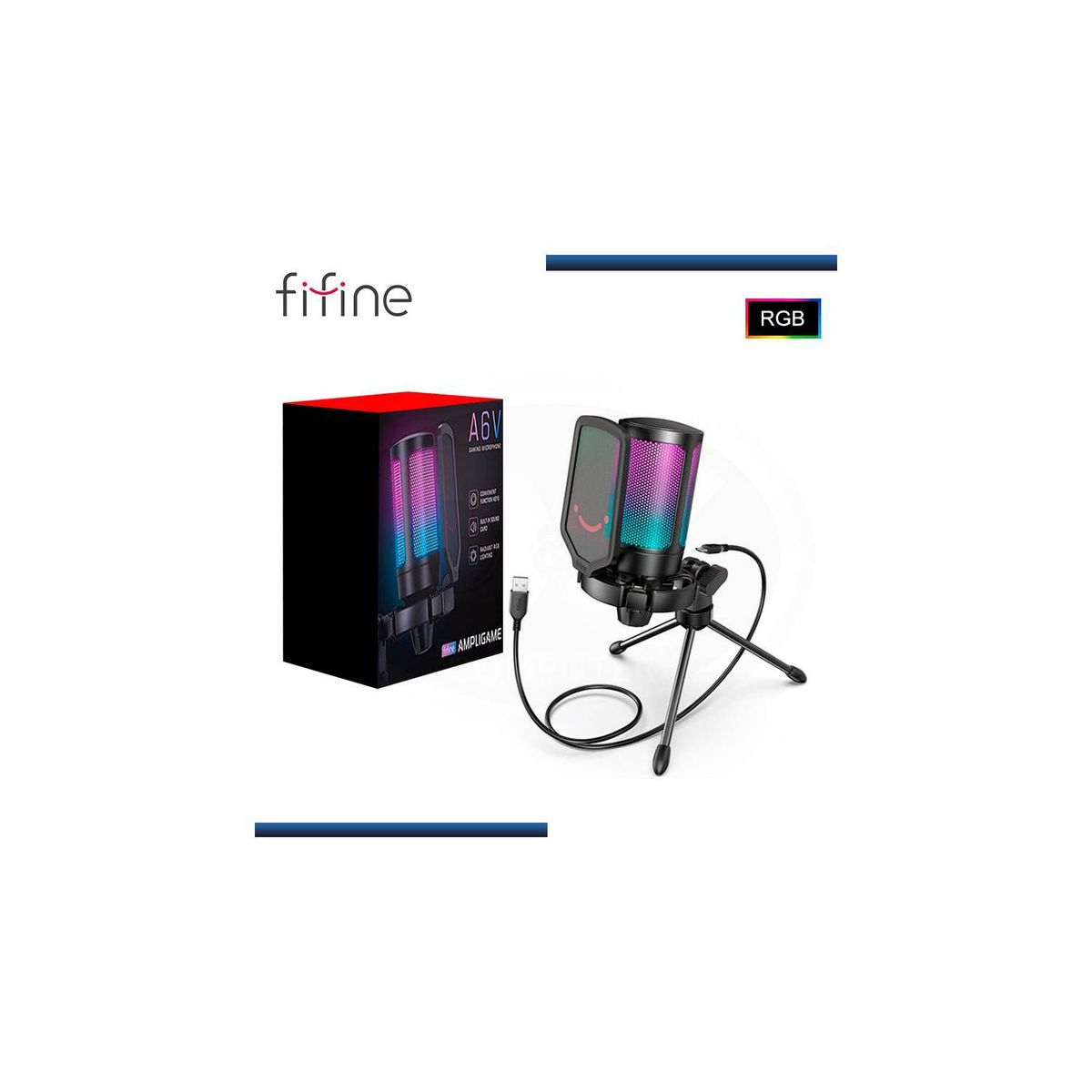 REDRAGON - Micrófono Fifine A6V BLACK