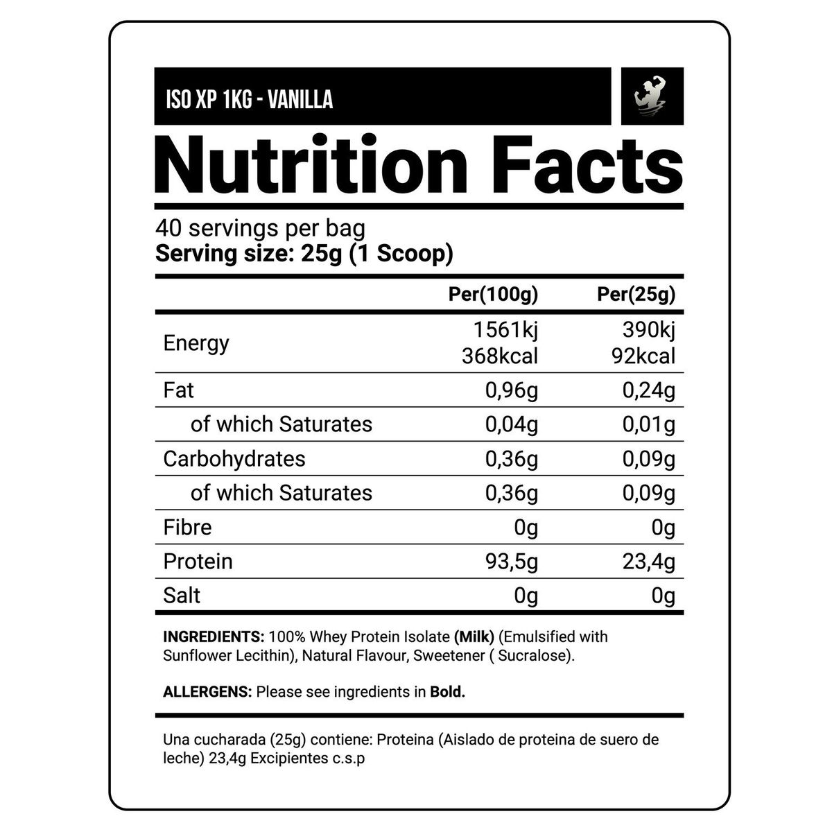 APPLIED NUTRITION - PACK x 02 - ISO XP 1 KG VANILLA