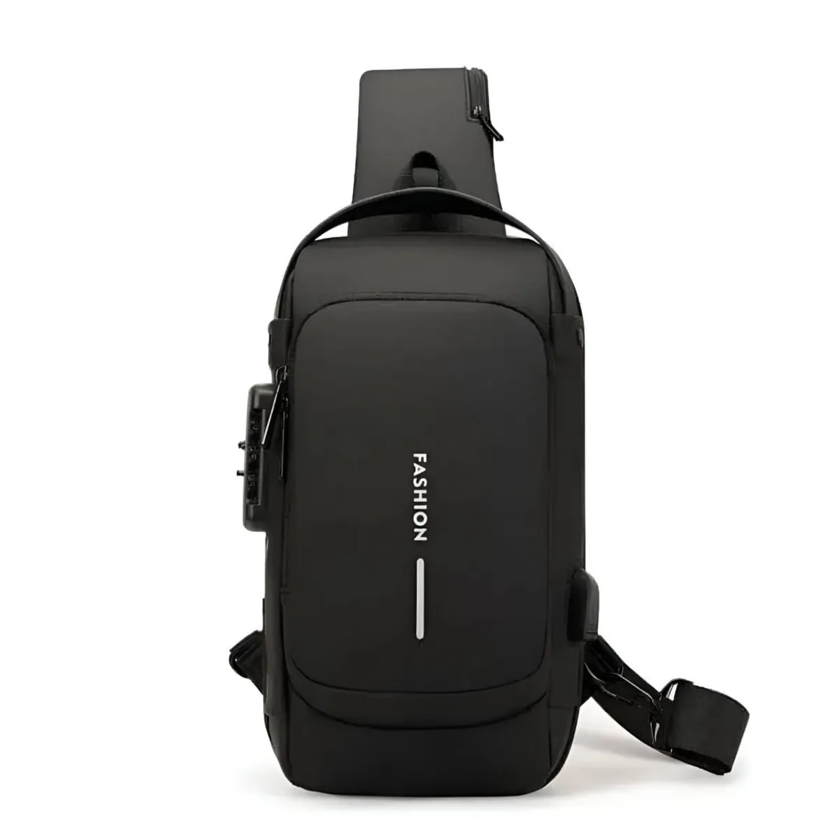 GENERICO - Pechera Morral Hombre  Antirrobo Usb Impermeable Bandolera