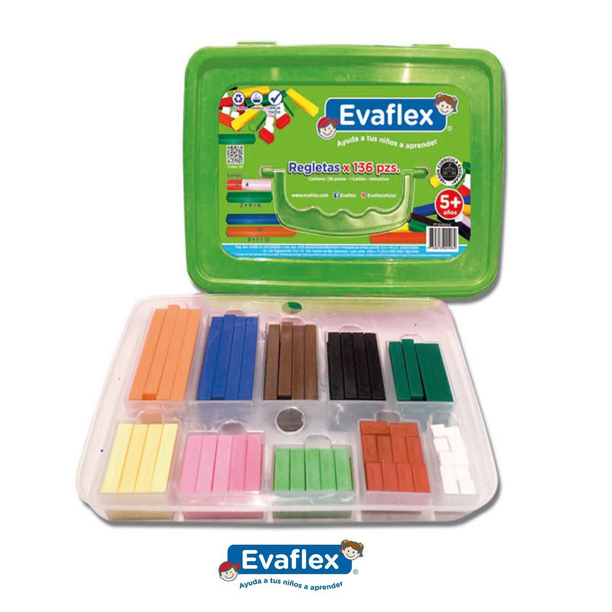 EVAFLEX - REGLETAS DE CUISENAIRE X136 EVAFLEX
