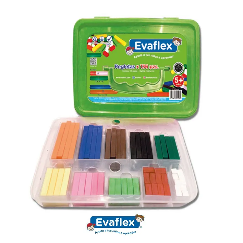EVAFLEX - REGLETAS DE CUISENAIRE X136 EVAFLEX