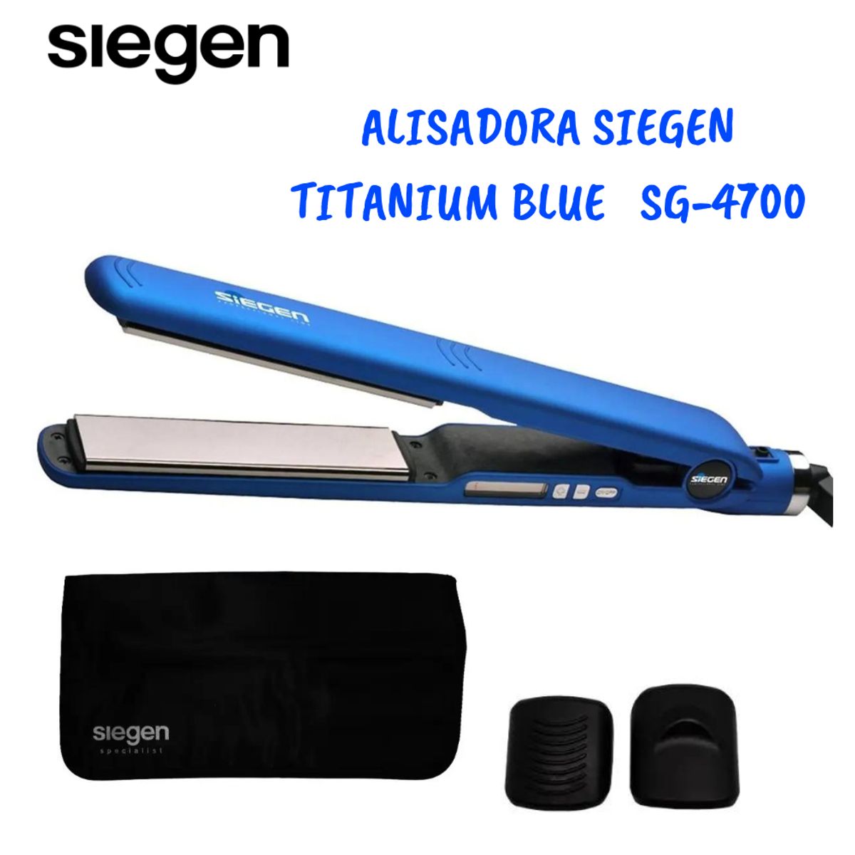 SIEGEN - Plancha Alisadora Siegen Placas de Titanio SG 4700