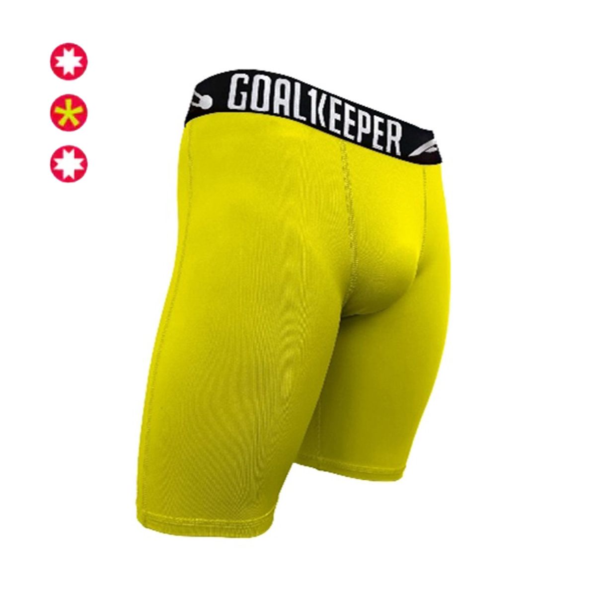 GENERICO - malla short licra pantaloneta hombre amarillo