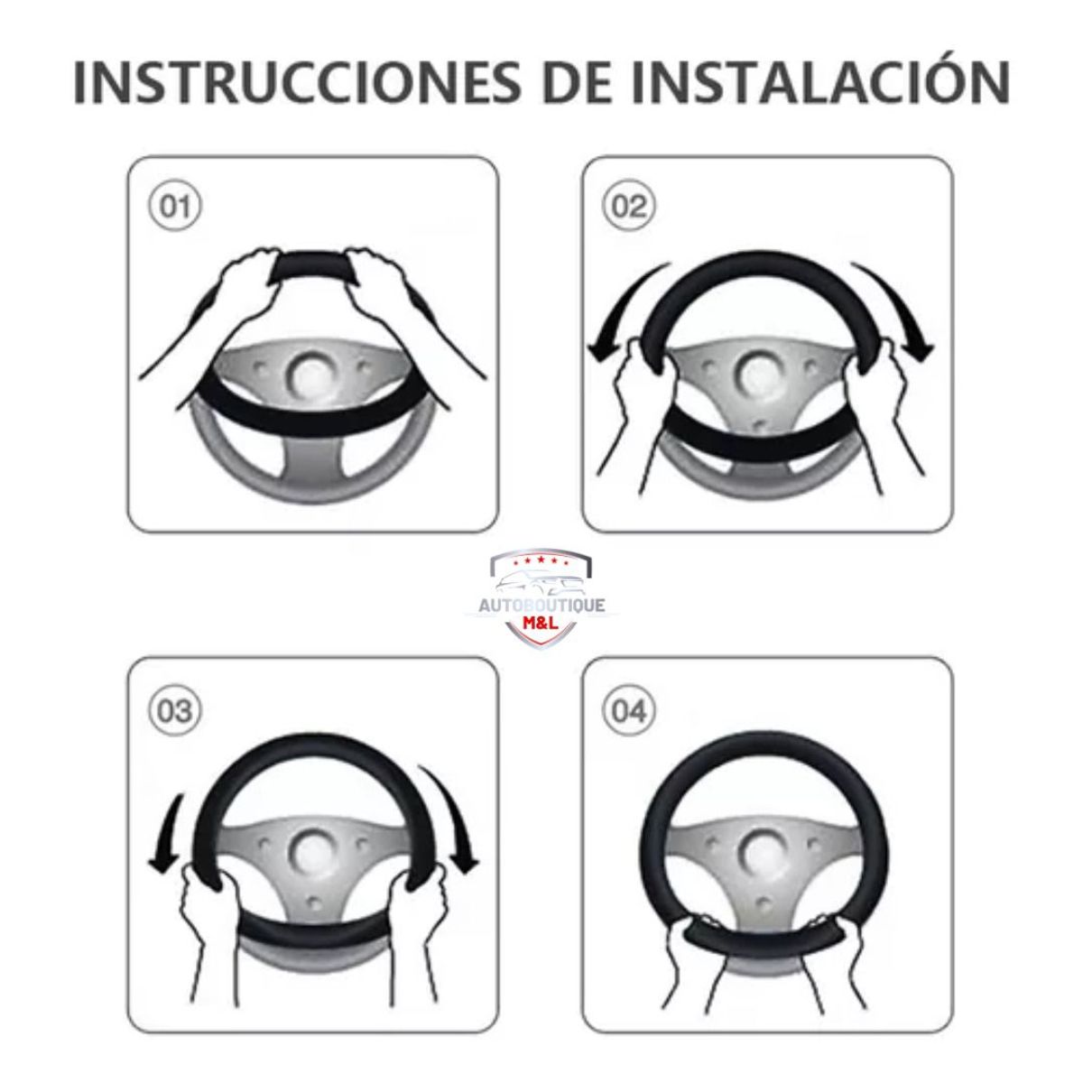 GENERICO - FORRO DE TIMON PARA  AUTOS Y CAMIONETAS