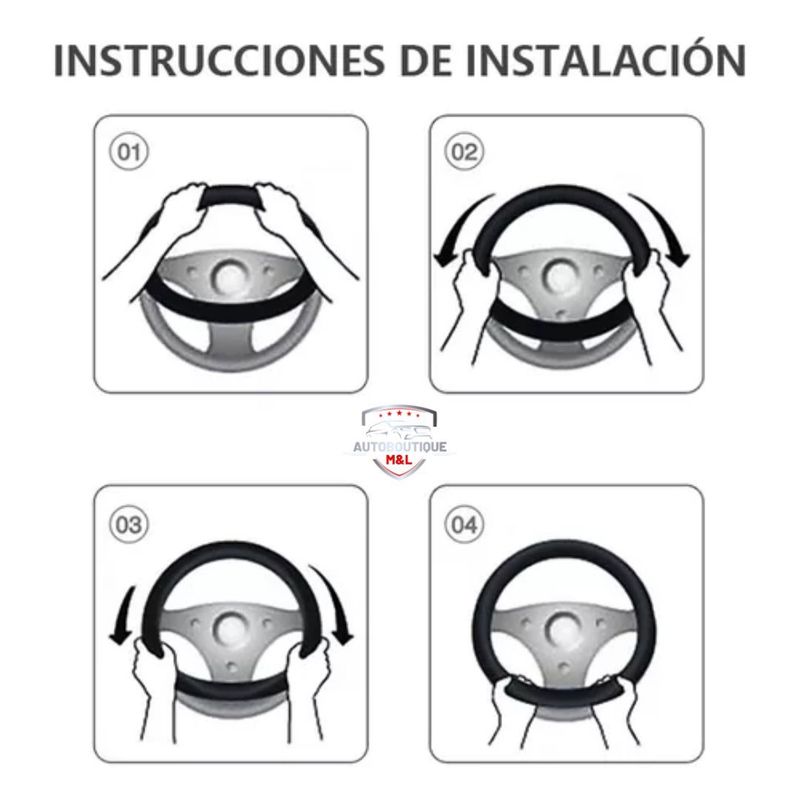 GENERICO - FORRO DE TIMON PARA  AUTOS Y CAMIONETAS