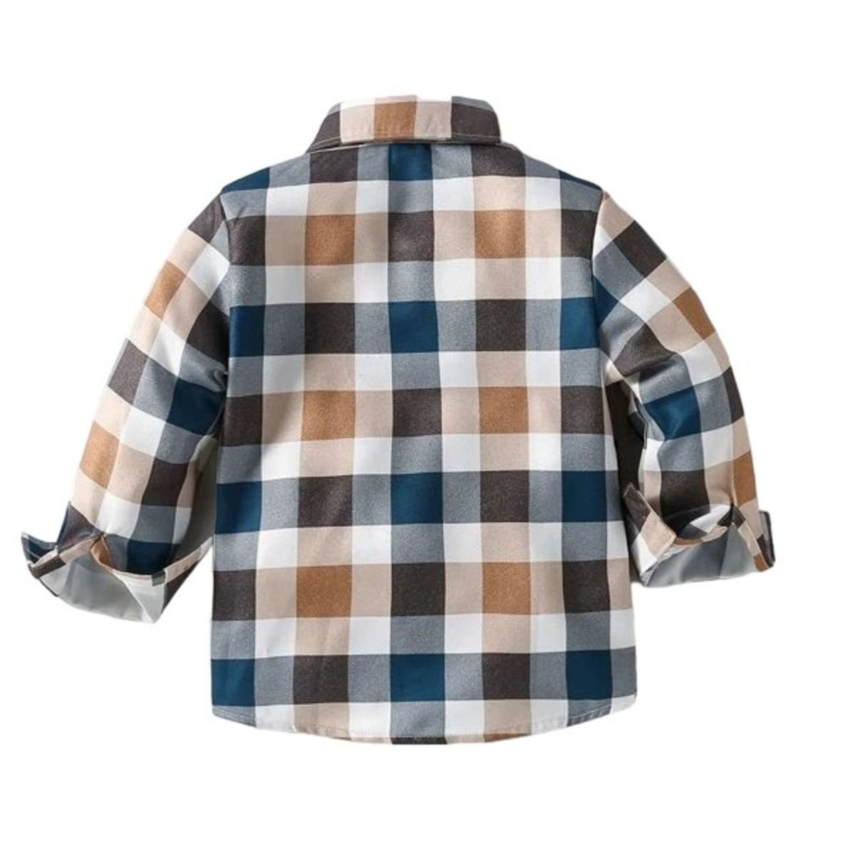 GENERICO - Camisa de cuadros Marron