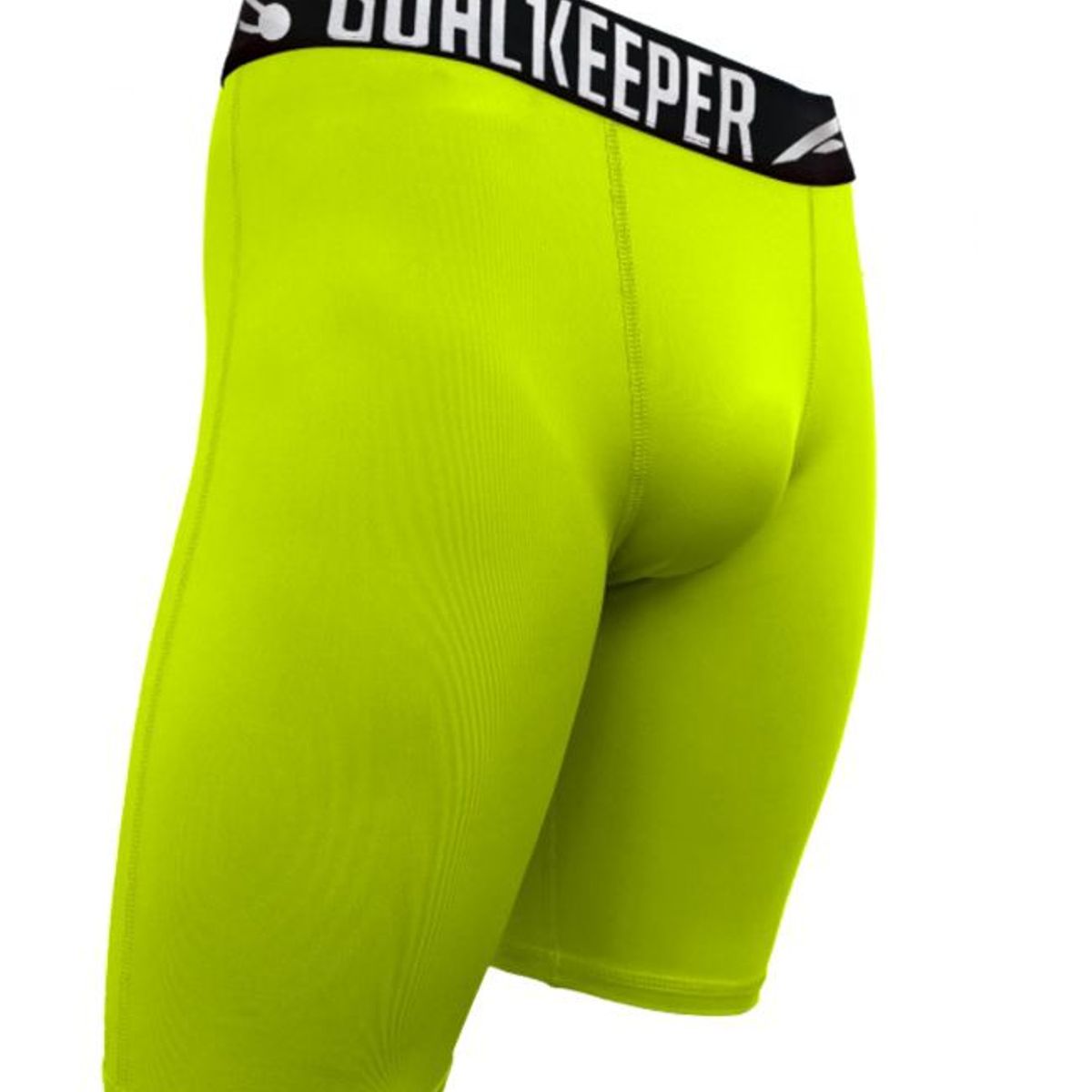GENERICO - malla short licra pantaloneta hombre amarillo fluor