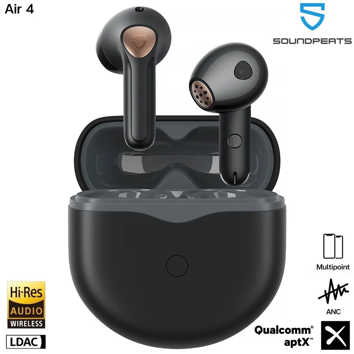 SOUNDPEATS - SoundPeats Audifonos Bluetooth 5.3 NC AptX Air4