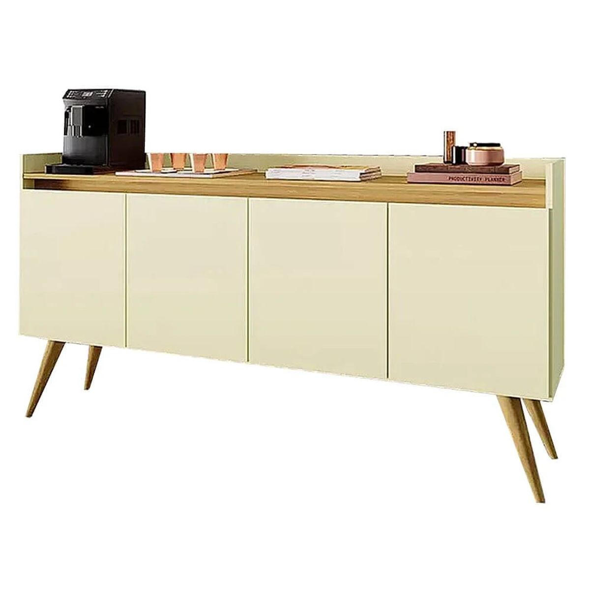 TU MESITA - Aparador Largo 4 puertas Bostón color BlancoDuna TU MESITA