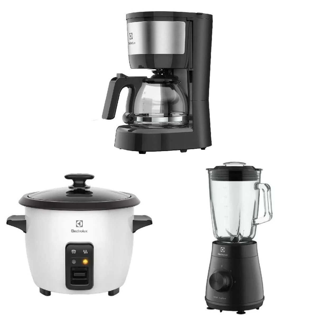 ELECTROLUX - Combo Licuadora EBS20 + Olla RCB50 + Cafetera ECM10 Electrolux
