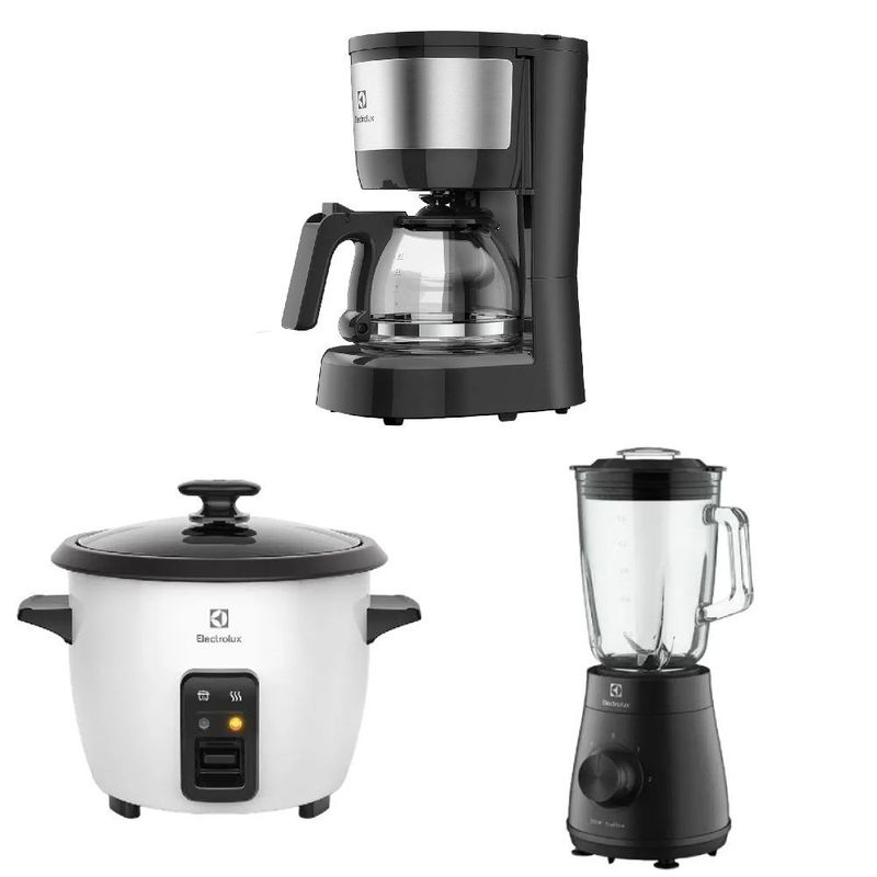 ELECTROLUX - Combo Licuadora EBS20 + Olla RCB50 + Cafetera ECM10 Electrolux