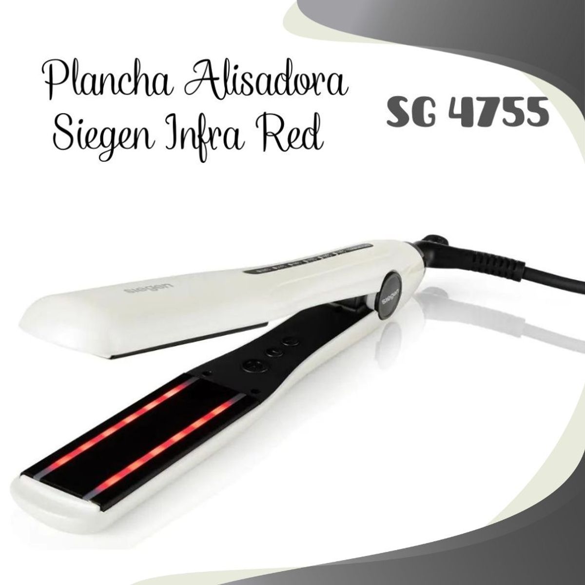 SIEGEN - Plancha Alisadora Siegen Infra Red Light SG 4755