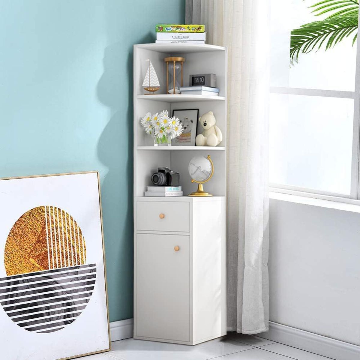 TU MESITA - Aparador Esquinero Piero color Blanco TU MESITA