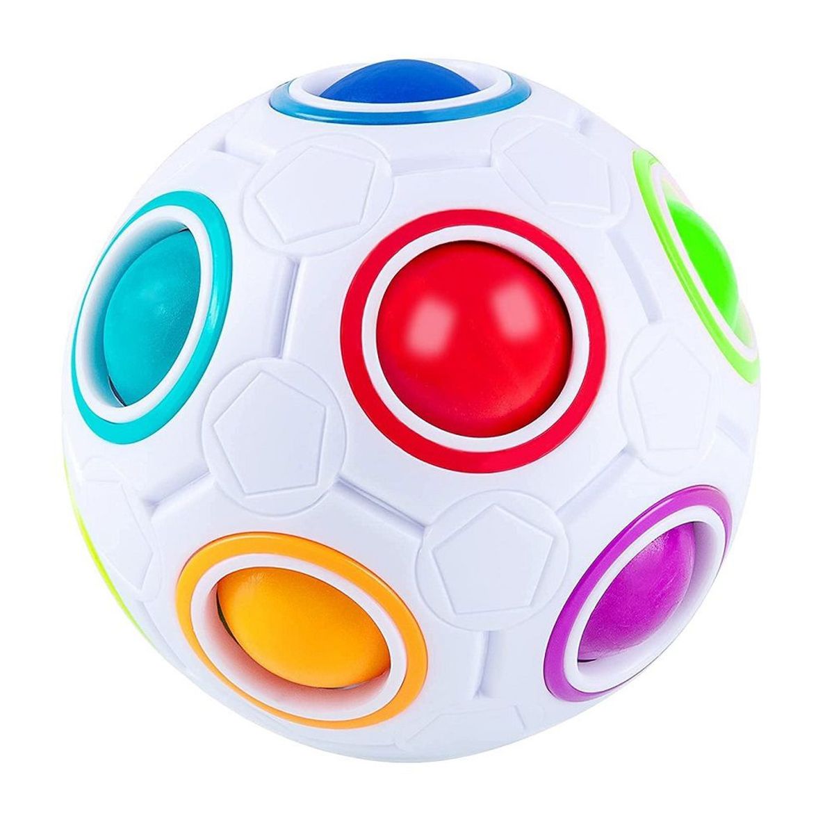 GENERICO - Cubo Pelota Mágica Puzzle Antiestrés de Colores