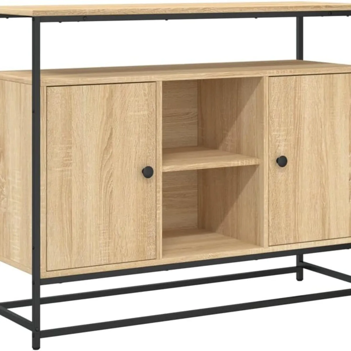 TU MESITA - Aparador Industrial 2 puertas Micheline color Marrón TU MESITA