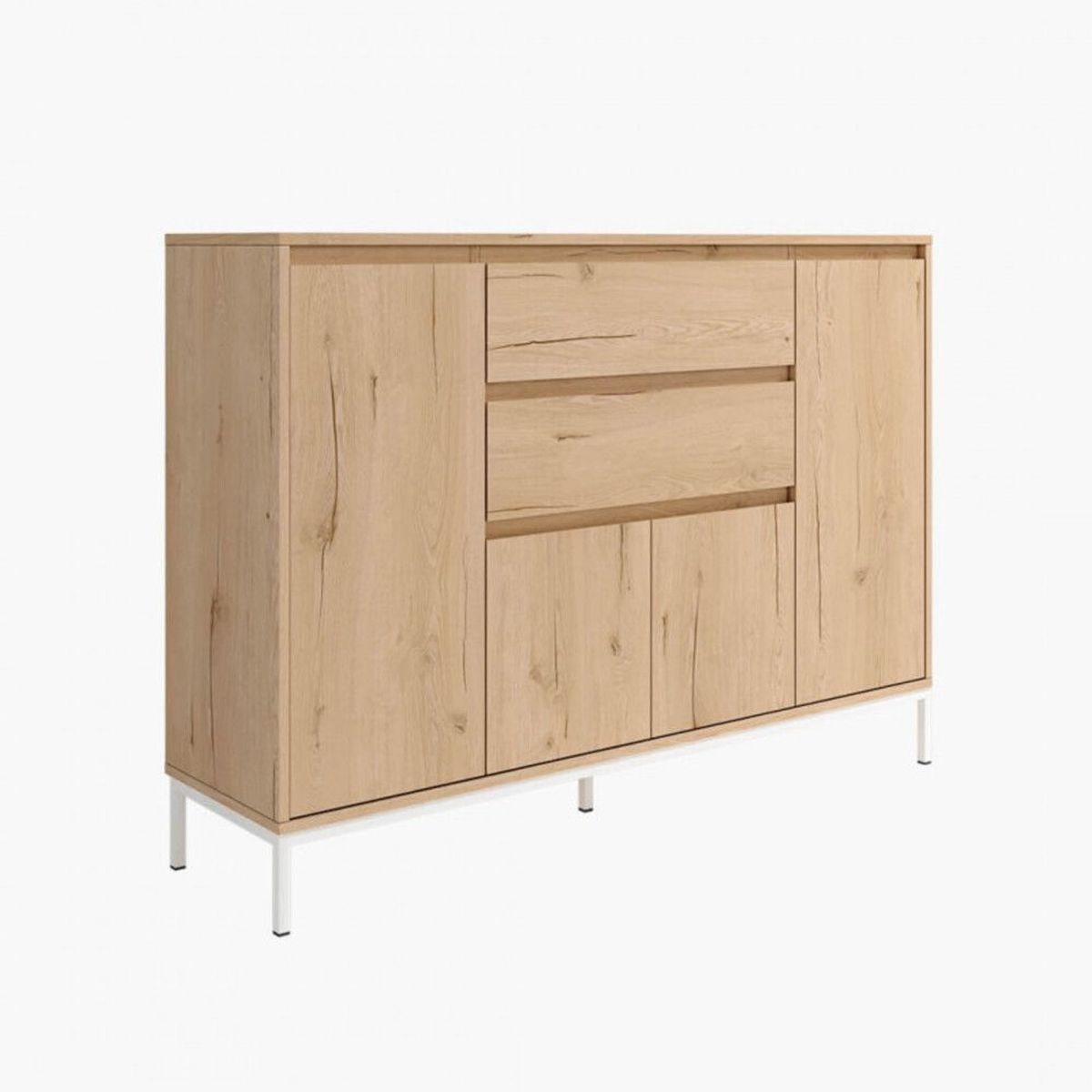 TU MESITA - Aparador Clásico Angelo 4 puertas 2 cajones TU MESITA color Duna