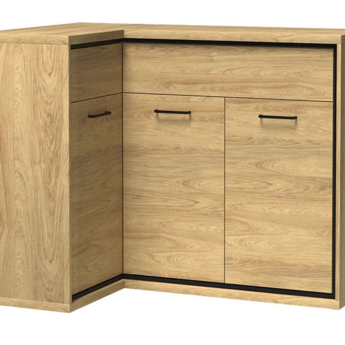 TU MESITA - Recibidor Moderno en L Nicola color Duna TU MESITA