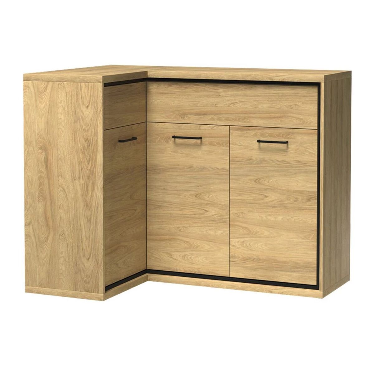 TU MESITA - Recibidor Moderno en L Nicola color Duna TU MESITA