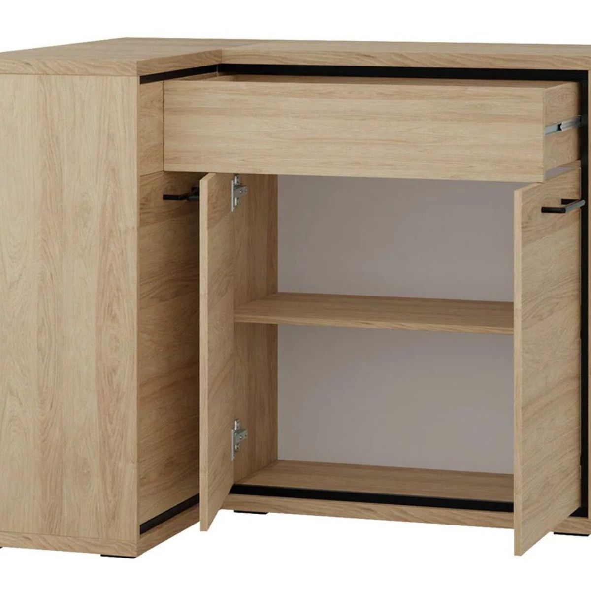 TU MESITA - Recibidor Moderno en L Nicola color Duna TU MESITA