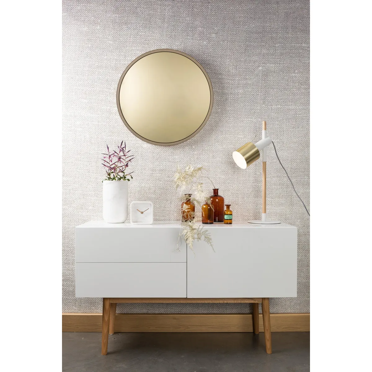 TU MESITA - Recibidor Práctico Royal color Blanco TU MESITA