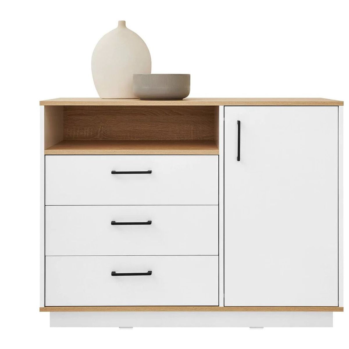 TU MESITA - Recibidor Moderno Rosaura 3 cajones 1 puerta TU MESITA