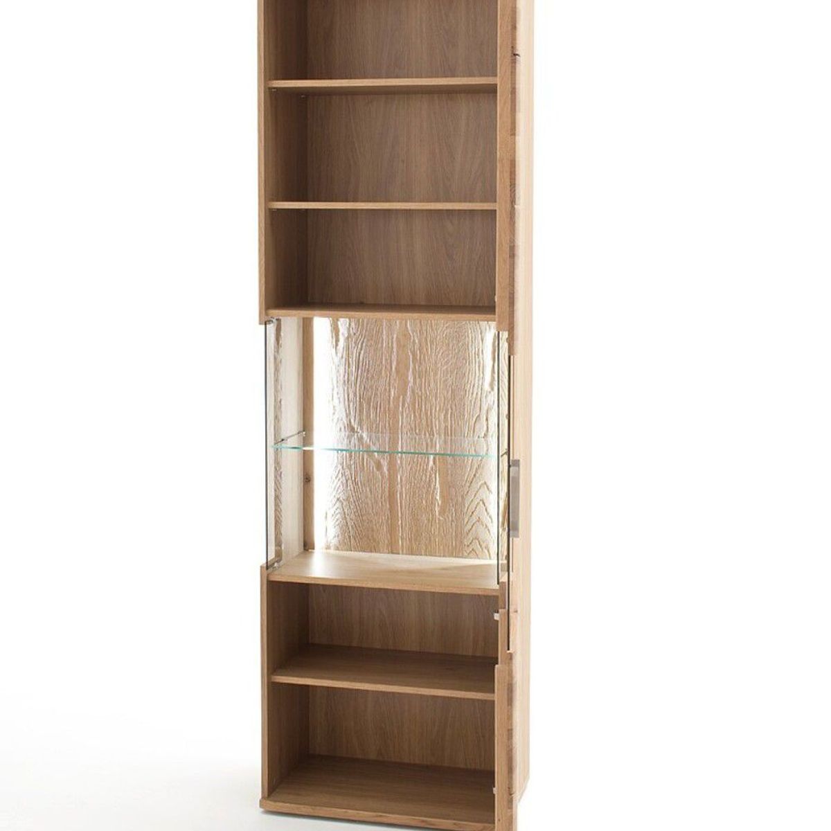 TU MESITA - Vitrina Alta shantal con Luz 1 puerta TU MESITA color Duna