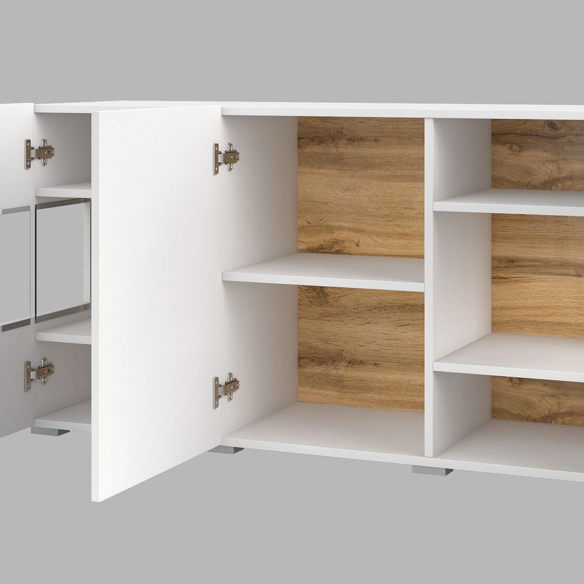 TU MESITA - Aparador Moderno Flotante Karito color Blanco TU MESITA