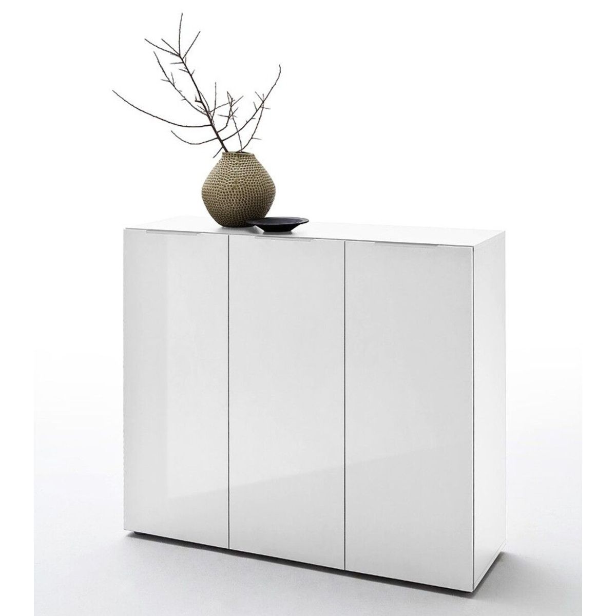 TU MESITA - Aparador Clásico Benjamin 3 puertas color Blanco TU MESITA