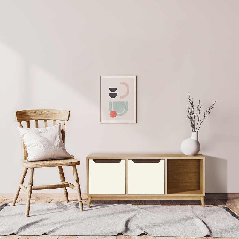 TU MESITA - Aparador Multiusos Kimy color DunaBlanco 2 puertas TU MESITA