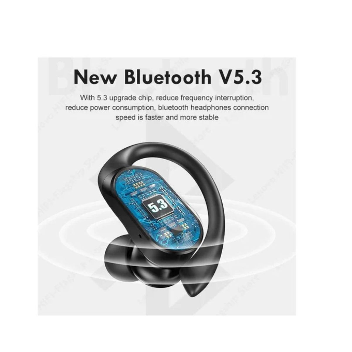 LENOVO - Audifono Bluetooth Lenovo LP75 Sports Wireless 5.3 - Negro