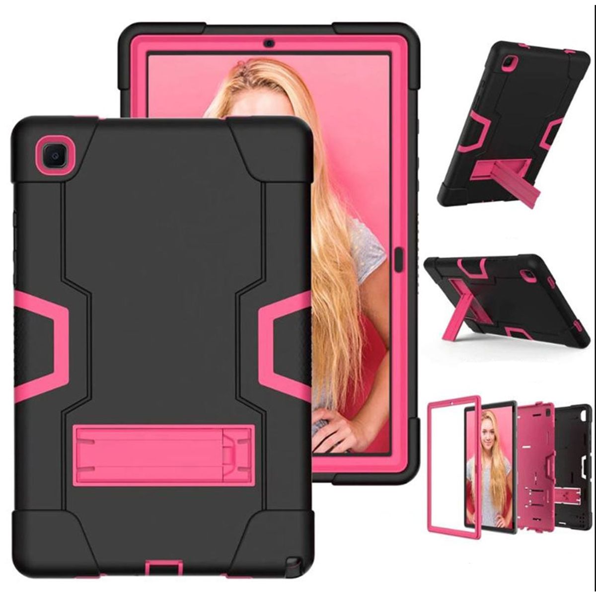 GENERICO - Funda para iPad Air 5ta Gen 109 Armor Híbrida Fucsia Resistente